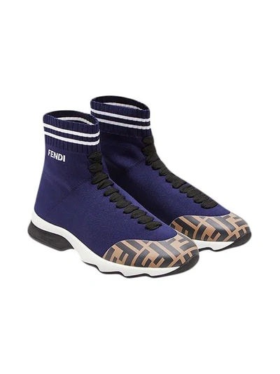 Shop Fendi Sock Style Slip-on Sneakers In F15ek
