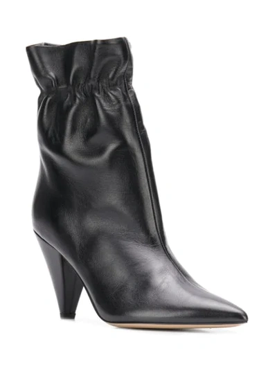 Shop Fabio Rusconi Pointed Toe Ankle Boots - Black
