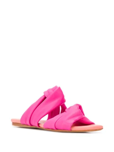 Shop Anna Baiguera Knot Sandals In Pink