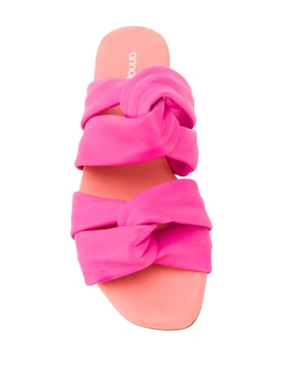 Shop Anna Baiguera Knot Sandals In Pink