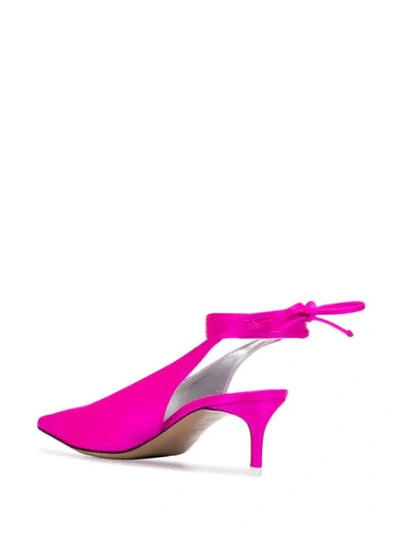 Shop Attico Tie Ankle Pumps In Pink