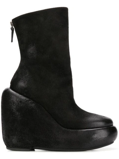 MARSÈLL WEDGE ANKLE BOOTS - 黑色