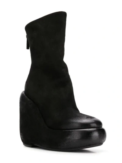 MARSÈLL WEDGE ANKLE BOOTS - 黑色