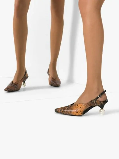 Shop Yuul Yie Doreen 70mm Pumps In Brown