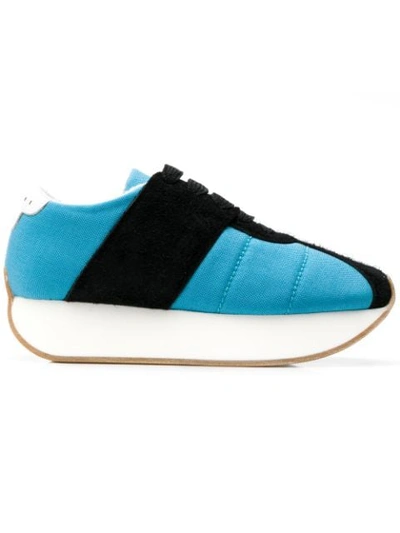 Marni Bigfoot Flatform Sneakers In Blue | ModeSens