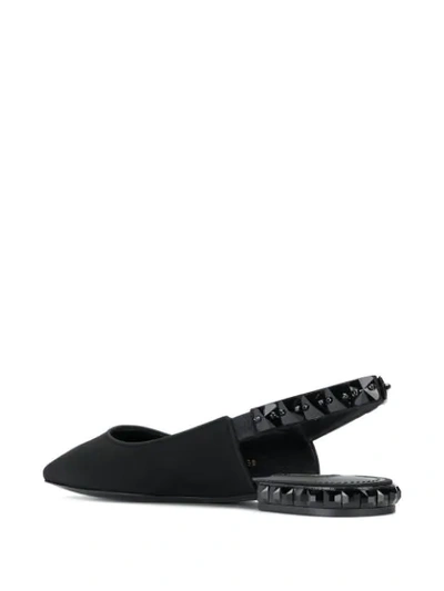 Shop Dolce & Gabbana Slingback Slippers In Black