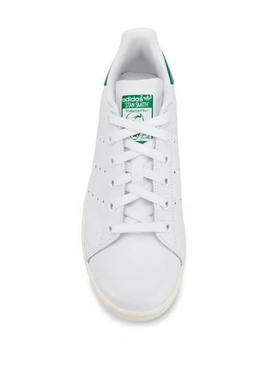 Adidas Originals Stan Smith Low-top Sneakers In White/white/green | ModeSens