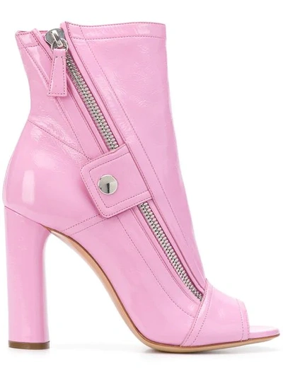 Shop Casadei Selena Boots In Pink