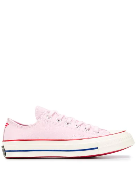 baby pink leather converse