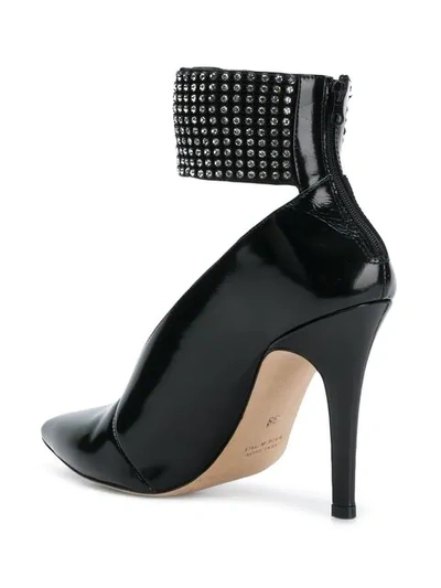 Shop Christopher Kane Crystal Mesh Pumps In Black