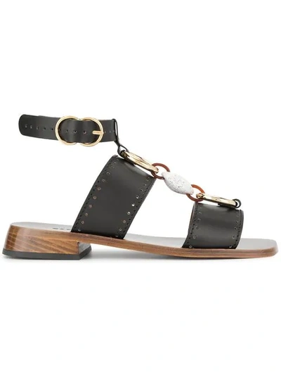 Shop Bally Gladiator Sandals In Brown