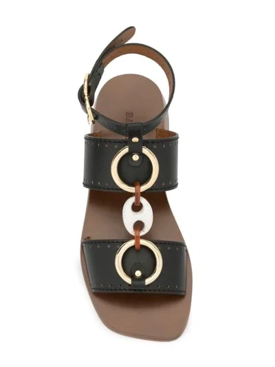 Shop Bally Gladiator Sandals In Brown