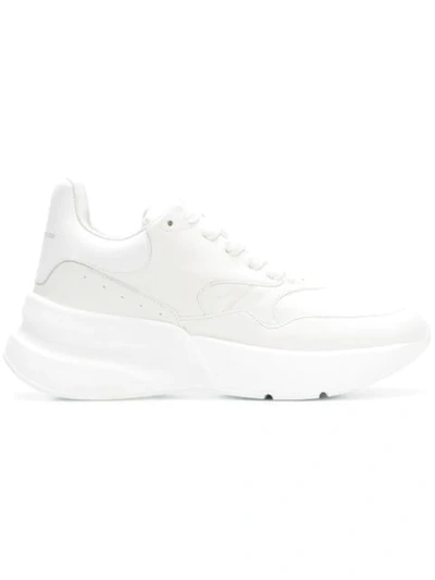 Shop Alexander Mcqueen Runner Sneakers In White