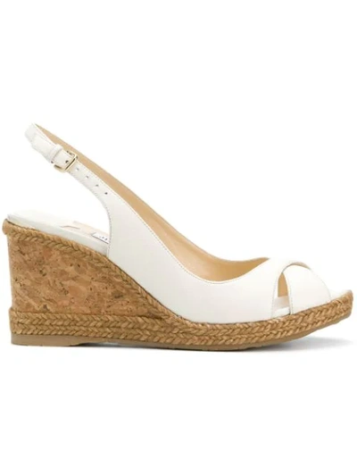 Shop Jimmy Choo Amely 80 Sandals In White