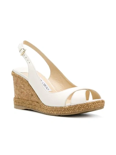 Shop Jimmy Choo Amely 80 Sandals In White