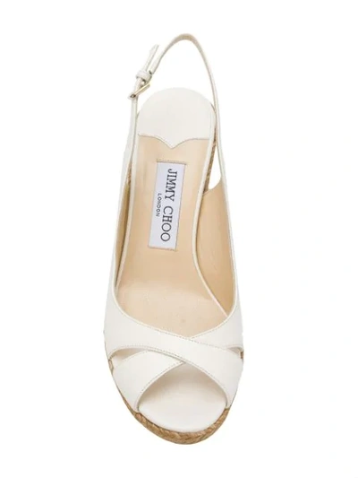 Shop Jimmy Choo Amely 80 Sandals In White