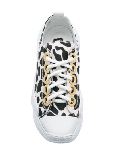 Shop N°21 Nº21 Leopard Print Sneakers - Neutrals