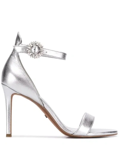 Shop Michael Michael Kors Harper Sandals In Silver