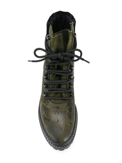 Tommy Hilfiger Camouflage Hiking Boots In Green | ModeSens