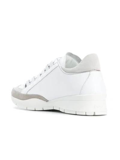 Shop Dsquared2 Canada Glitter Leaf Sneakers In White