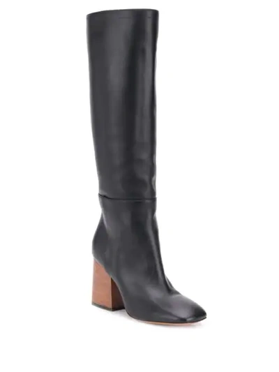 Shop Marni Knee-high Boots In Black