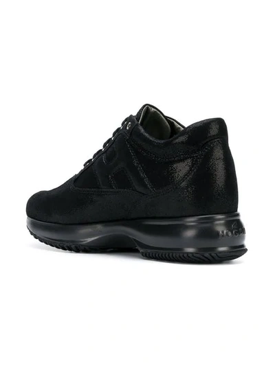Shop Hogan Interactive 35 Sneakers In 999 Black