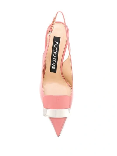 Shop Sergio Rossi 'sr1' Slingback-pumps In Pink