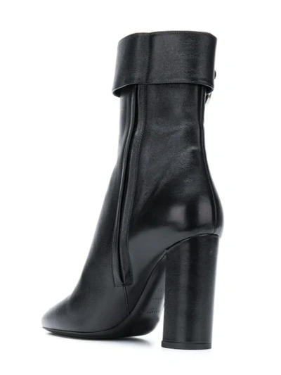 Shop Saint Laurent Joplin 105mm Ankle Boots In Black