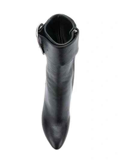 Shop Saint Laurent Joplin 105mm Ankle Boots In Black