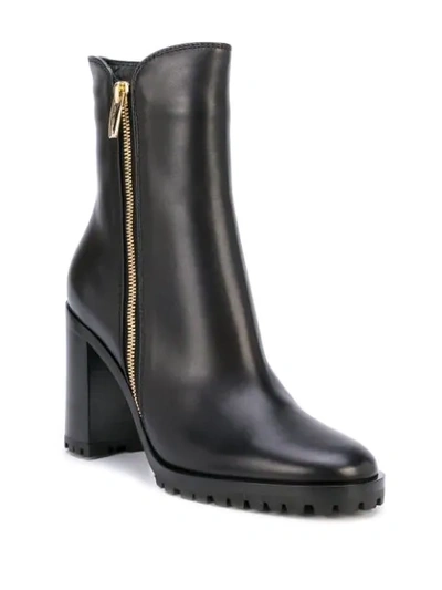 Shop Gianvito Rossi Block-heel Ankle Boots In Black