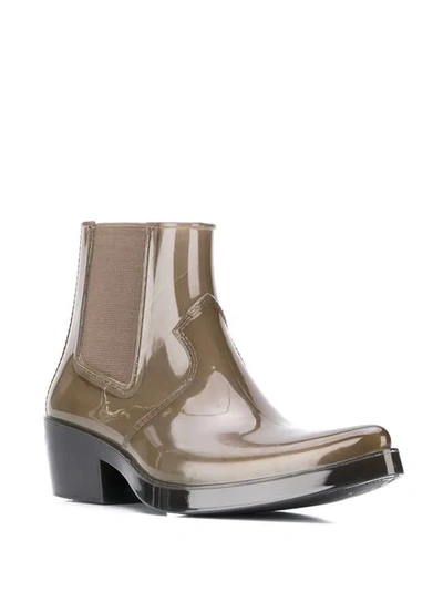 Shop Calvin Klein 205w39nyc Klassische Chelsea-boots - Grün In Green