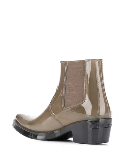 Shop Calvin Klein 205w39nyc Klassische Chelsea-boots - Grün In Green