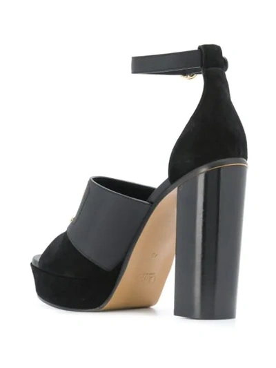 Shop Chloé Platform Sandals In Black
