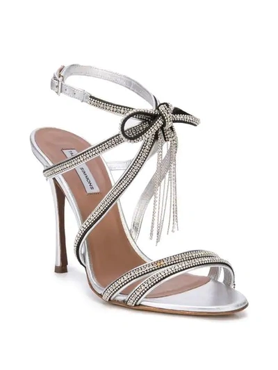 Shop Tabitha Simmons Iceley Sandals In Silver