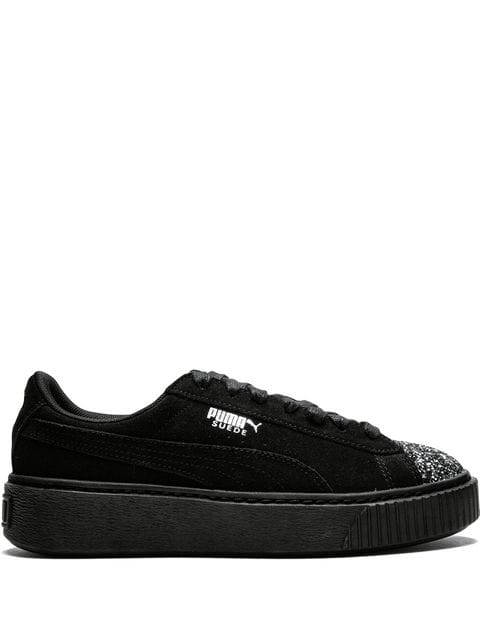 puma suede platform crushed gem