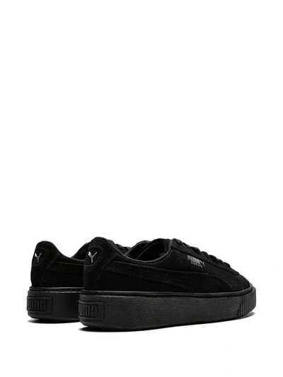 Groene achtergrond een andere Badkamer Puma Women's Suede Platform Crushed Gem Casual Sneakers From Finish Line In  Black | ModeSens