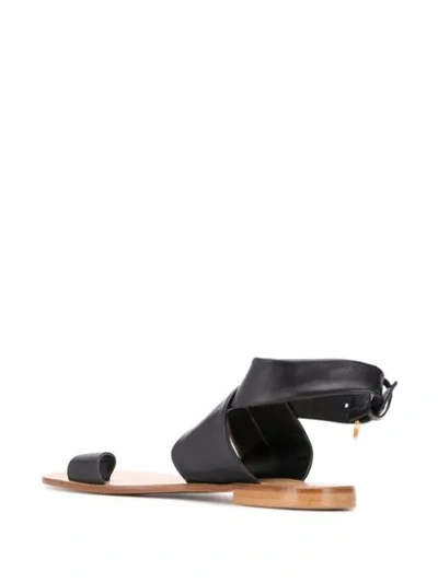 Shop Fabio Rusconi Crossover Strap Sandals - Black