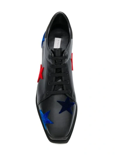 Shop Stella Mccartney Star Elyse Platform Sneakers In Black