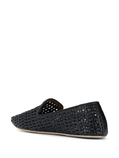 Shop Marsèll Interwoven Straps Slippers In Black