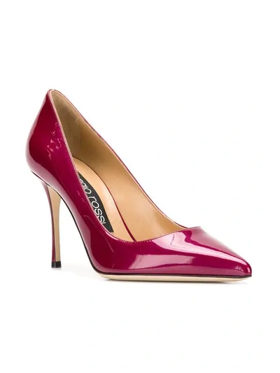 Shop Sergio Rossi Pointed Stiletto Pumps In Pink