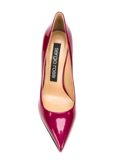 Shop Sergio Rossi Pointed Stiletto Pumps In Pink