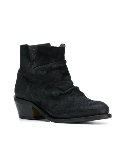 Shop Fiorentini + Baker Side Zip Ankle Boots In Black