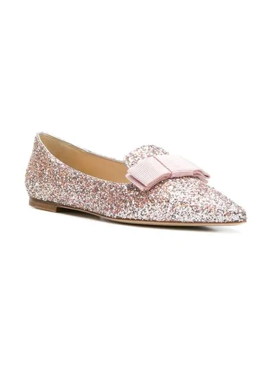 Shop Jimmy Choo Gala Glitter Pumps In Pink