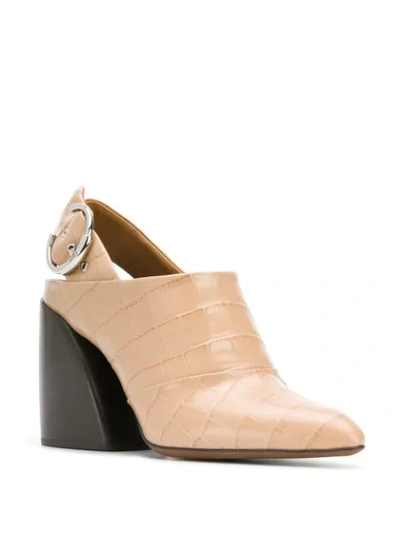 Shop Chloé Pumps Mit Blockabsatz In Brown