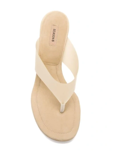 Shop Yeezy Stiletto Sandals In Neutrals