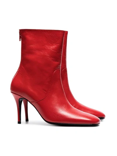 Shop Dorateymur Red Town & Country 90 Leather Boots