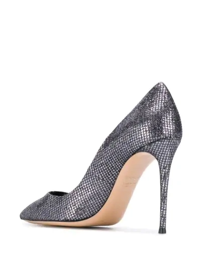 Shop Casadei Giulia Pumps In Glitter