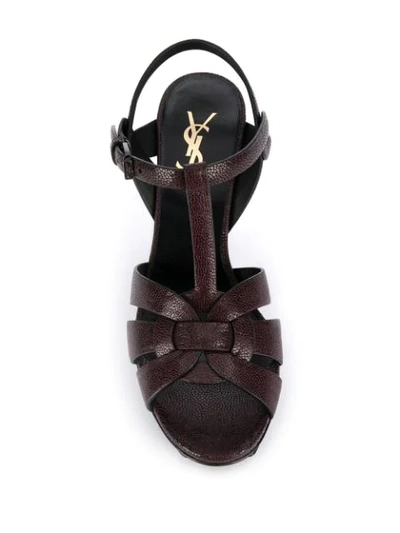 SAINT LAURENT TRIBUTE 75MM SANDALS - 红色