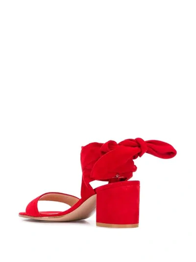 Shop Gianvito Rossi Wrap-tie Sandals In Red