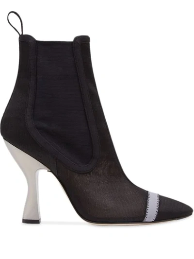 Shop Fendi Colibrì Ankle Boots In Black